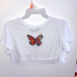 Butterfly shirt, from SHEIN. Size small